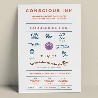Conscious Ink Goddess Variety 10-pack In White