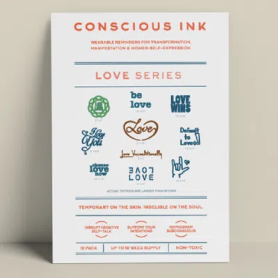 Conscious Ink Love Variety 10-pack In White