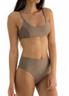 Conscious Saint Bikini Bottom In Brown In Brown