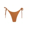 Conscious Women's Lana Bikini Bottom In Rust In Brown