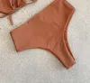 Conscious Women's Saint Bikini Bottom In Rust In Multi