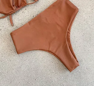 Conscious Women's Saint Bikini Bottom In Rust In Pink