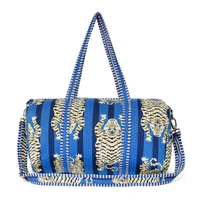 Conscious Yoga Collective Blue / Black The Tibetan Tiger Weekender In Navy