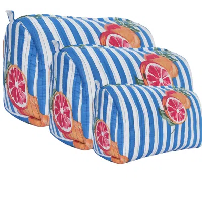 Conscious Yoga Collective Blue The Summer Fruits Travel Set Oranges