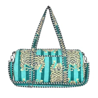 Conscious Yoga Collective Blue The Tibetan Tiger Weekender In Turquoise