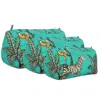 Conscious Yoga Collective Green The Jungle Travel Set In Turquoise In Green