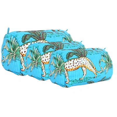 Conscious Yoga Collective Jungle Three Piece Travel Set - Blue