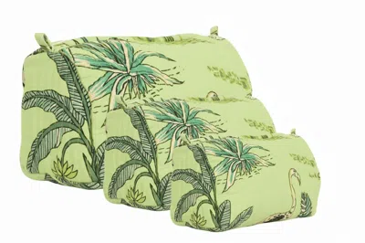 Conscious Yoga Collective Jungle Three Piece Travel Set - Parrot Green
