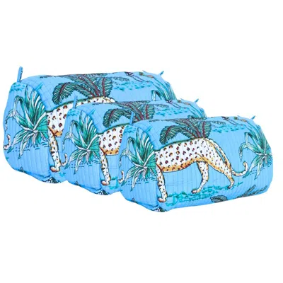 Conscious Yoga Collective Jungle Three Piece Travel Set - Washed Blue