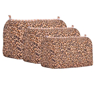 Conscious Yoga Collective Neutrals / Brown The Brown Leopard Cotton Travel Set