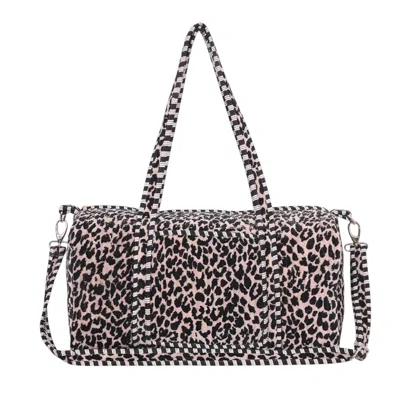Conscious Yoga Collective Neutrals The Leopard Velvet Weekender