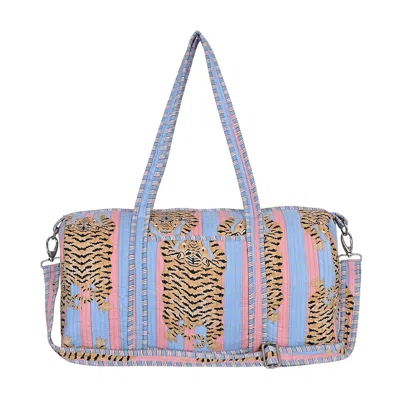 Conscious Yoga Collective Pink / Blue The Tibetan Tiger Weekender In Pink And Blue In Multi