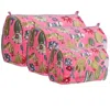 Conscious Yoga Collective Pink / Purple The Cactus Three Piece Velvet Travel Set In Pink