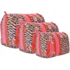 Conscious Yoga Collective Pink / Purple The Tibetan Tiger Velvet Travel Set In Pink