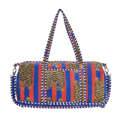 Conscious Yoga Collective Red / Blue The Velvet Tibetan Tiger Weekender In Ascot In Multi