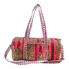 Conscious Yoga Collective Red / Pink / Purple The Velvet Tibetan Tiger Weekender In Purple And Red