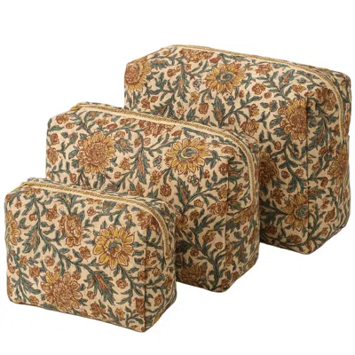 Conscious Yoga Collective The Floral Paisley Travel Set - Yellow