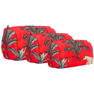 Conscious Yoga Collective The Jungle Travel Set In Red