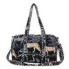 Conscious Yoga Collective The Jungle Velvet Weekender In Black