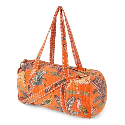 Conscious Yoga Collective The Jungle Velvet Weekender In Red