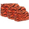 Conscious Yoga Collective The Tiger Velvet Three Piece Travel Set In Orange In Orange