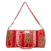 Conscious Yoga Collective The Ultimate Velvet Tibetan Tiger Weekender Red