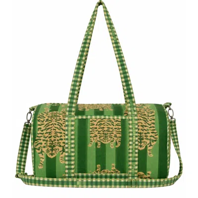 Conscious Yoga Collective The Velvet Tibetan Tiger Weekender  In Green