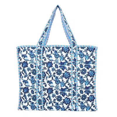 Conscious Yoga Collective Women's Blue The Floral Paisley Tote