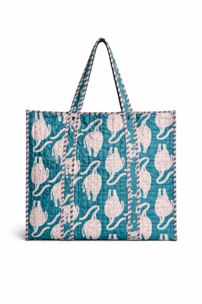 Conscious Yoga Collective Women's Blue The Mouse Tiger Tote