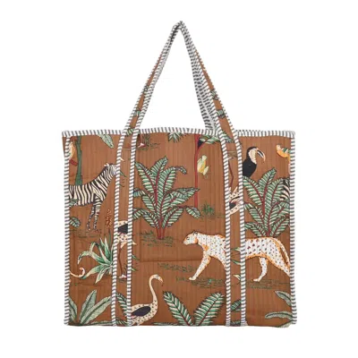 Conscious Yoga Collective Women's Brown The Ultimate Jungle Tote In Chocolate