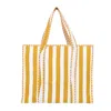 Conscious Yoga Collective Women's Gold / White The Gold Stripe Tote In Multi