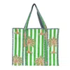 Conscious Yoga Collective Women's Green / White The Palm Tree Tote In Green In Multi