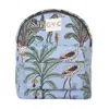 Conscious Yoga Collective Women's Grey The Cotton Mini Backpack In Stone Jungle