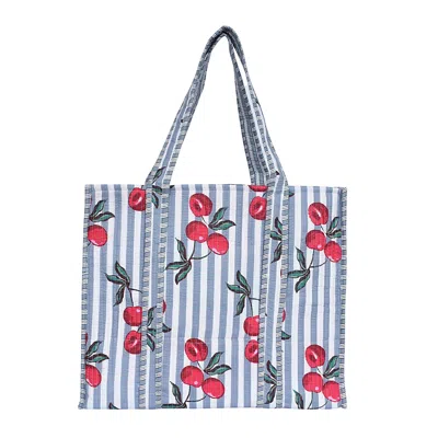 Conscious Yoga Collective Women's Grey / White The Summer Fruits Cherry In Grey