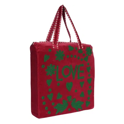 Conscious Yoga Collective Women's Love Suzani Tote - Red