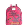 Conscious Yoga Collective Women's Pink / Purple / Red The Velvet Backpack In Red Jungle