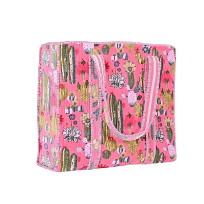 Conscious Yoga Collective Women's Pink / Purple The Ultimate Cactus Tote In Pink