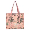 Conscious Yoga Collective Women's Pink / Purple The Ultimate Jungle Tote In Peach