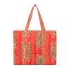 Conscious Yoga Collective Women's Pink / Purple The Ultimate Tote In Tibetan Tiger Pink And Orange