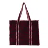 Conscious Yoga Collective Women's Red The Velvet Tiger Tote In Burgundy In Red