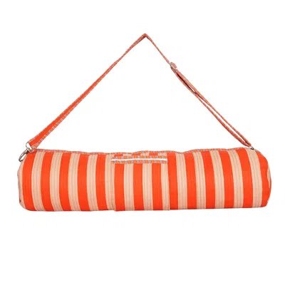Conscious Yoga Collective Women's The Striped Cotton Yoga Bag - Orange