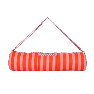 Conscious Yoga Collective Women's The Striped Cotton Yoga Bag - Pink