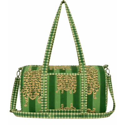 Conscious Yoga Collective Women's The Tibetan Tiger Velvet Weekender - Green