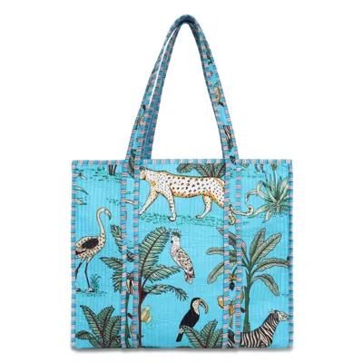 Conscious Yoga Collective Women's The Ultimate Jungle Tote In Blue