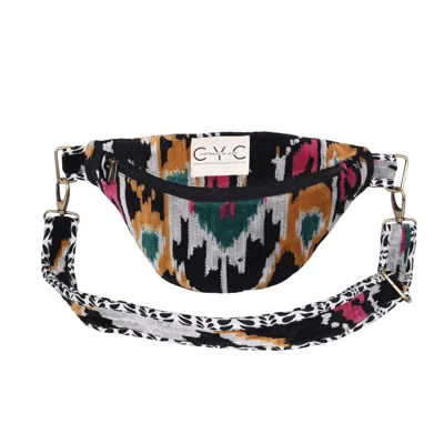Conscious Yoga Collective Women's The Velvet Crossbody Bag In Black Ikat