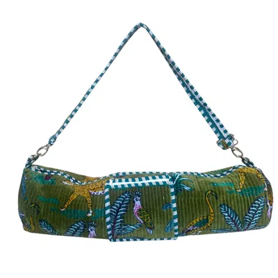 Conscious Yoga Collective Women's The Velvet Yoga Bag In Green