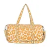 Conscious Yoga Collective Women's Yellow / Orange The Leopard Cotton Weekender In Gold