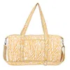 Conscious Yoga Collective Women's Yellow / Orange / White The Zebra Cotton Weekender