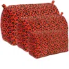 Conscious Yoga Collective Yellow / Orange The Velvet Leopard Three Piece Travel Set In Orange