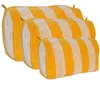 Conscious Yoga Collective Yellow / Yellow / Orange The Striped Velvet Travel Set In Yellow In Multi